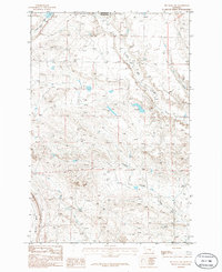 Big Wall NW 1986 topographic map thumbnail