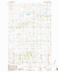 Big Wall West 1986 topographic map thumbnail