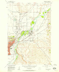 Billings East 1956 topographic map thumbnail