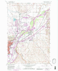 Billings East 1956 topographic map thumbnail