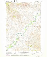 Birney Day School 1966 topographic map thumbnail