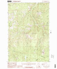 Bison Mountain 1985 topographic map thumbnail