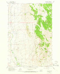 Black Butte 1963 topographic map thumbnail