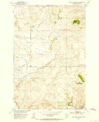 Black Butte Mountain 1951 topographic map thumbnail