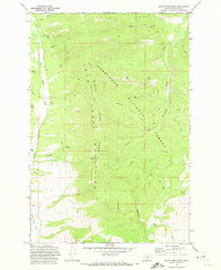 Black Pine Ridge 1971 topographic map thumbnail