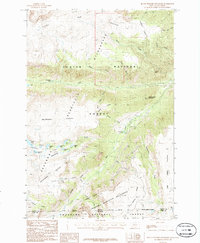 Black Pyramid Mountain 1986 topographic map thumbnail