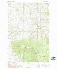 Blacktail Mountain 1986 topographic map thumbnail