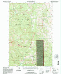Blowout Mountain 1995 topographic map thumbnail