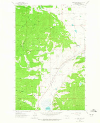 Blue Grass Ridge 1962 topographic map thumbnail