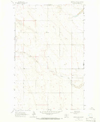 Bobcat Coulee SE 1963 topographic map thumbnail