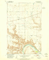 Boggs Island 1953 topographic map thumbnail