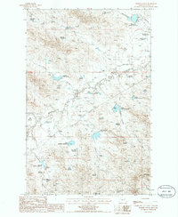 Bomber Coulee 1985 topographic map thumbnail