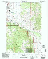 Boulder East 1996 topographic map thumbnail