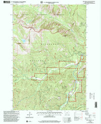 Boulder Peak 1998 topographic map thumbnail