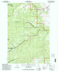 Boulder West 1996 topographic map thumbnail