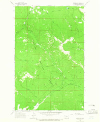 Bowen Lake 1963 topographic map thumbnail