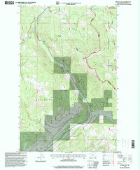 Bowen Lake 1997 topographic map thumbnail