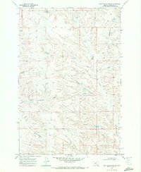 Box Canyon Coulee 1968 topographic map thumbnail