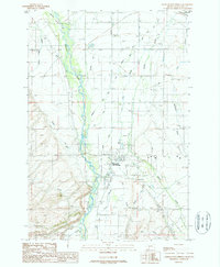Bozeman Hot Springs 1987 topographic map thumbnail