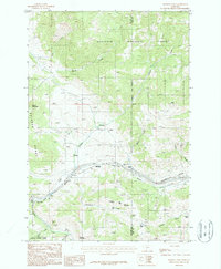 Bozeman Pass 1987 topographic map thumbnail