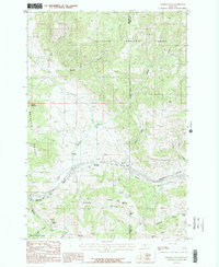 Bozeman Pass 1987 topographic map thumbnail