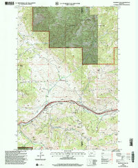 Bozeman Pass 2000 topographic map thumbnail