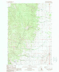 Brays Canyon 1988 topographic map thumbnail