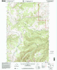 Broomtail Ridge 1997 topographic map thumbnail