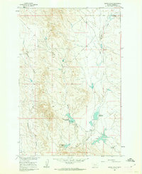 Brown Coulee 1960 topographic map thumbnail