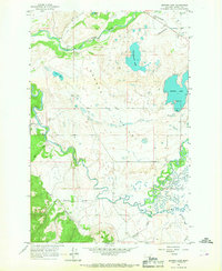 Browns Lake 1965 topographic map thumbnail