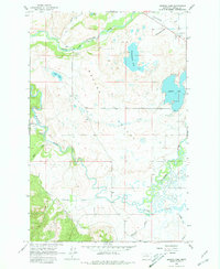 Browns Lake 1965 topographic map thumbnail