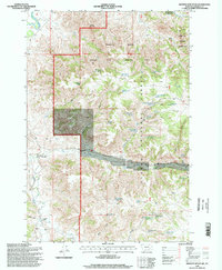 Browns Mountain 1995 topographic map thumbnail