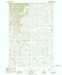 Brusett 1983 topographic map thumbnail