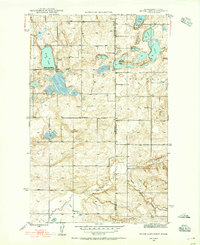 Brush Lake 1946 topographic map thumbnail