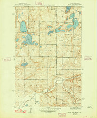 Brush Lake 1948 topographic map thumbnail