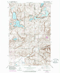 Brush Lake 1946 topographic map thumbnail