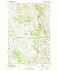 Buck Mountain 1969 topographic map thumbnail