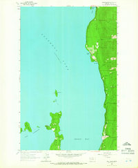 Bull Island 1964 topographic map thumbnail