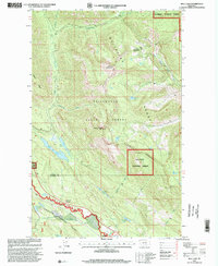 Bull Lake 1997 topographic map thumbnail