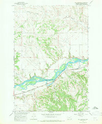 Bull Mountain 1967 topographic map thumbnail