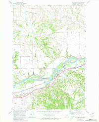 Bull Mountain 1967 topographic map thumbnail