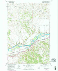 Bull Mountain 1967 topographic map thumbnail