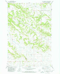 Bull Mountain NW 1980 topographic map thumbnail