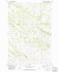 Bull Mountain NW 1980 topographic map thumbnail