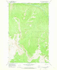Bungalow Mountain 1970 topographic map thumbnail