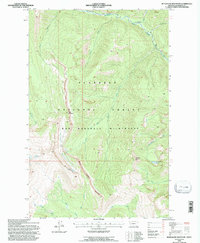 Bungalow Mountain 1994 topographic map thumbnail
