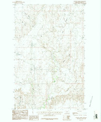 Burnett Creek 1984 topographic map thumbnail