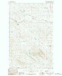 Burnett Flats East 1984 topographic map thumbnail