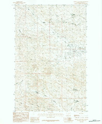 Burnett Flats West 1984 topographic map thumbnail