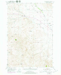 Burns Mountain 1952 topographic map thumbnail
